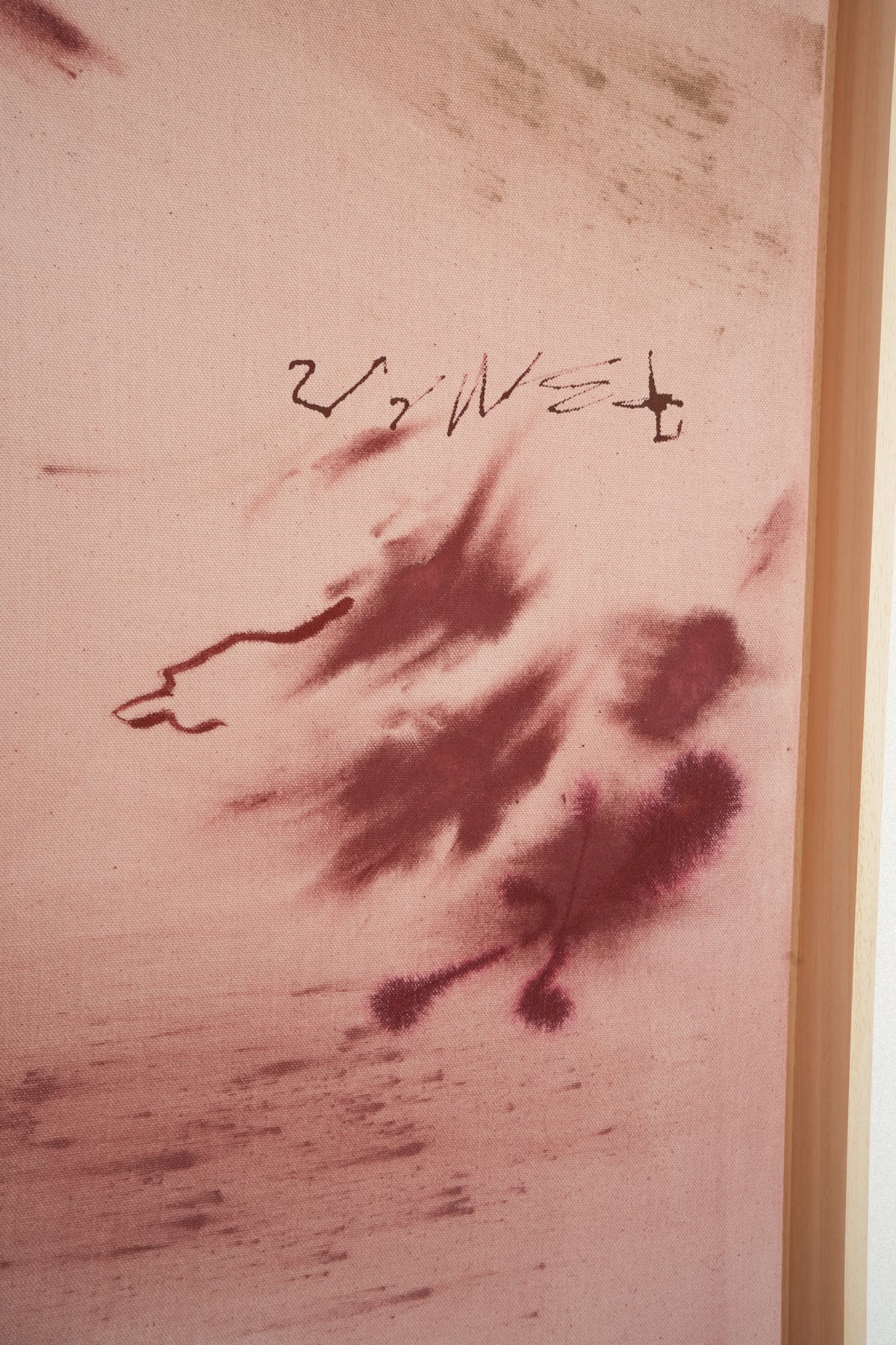 Detalle de textura del cuadro Whimsy Red