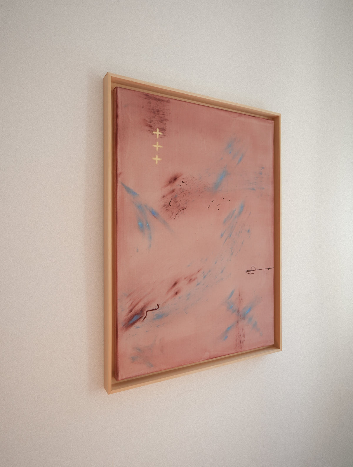 Vista completa del cuadro enmarcado Whimsy Blue