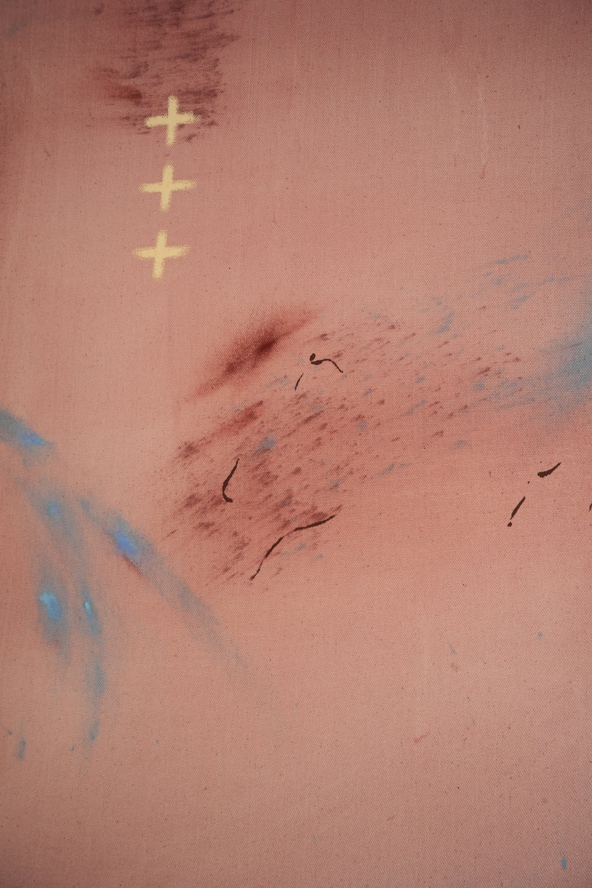 Detalle de textura del cuadro Whimsy Blue