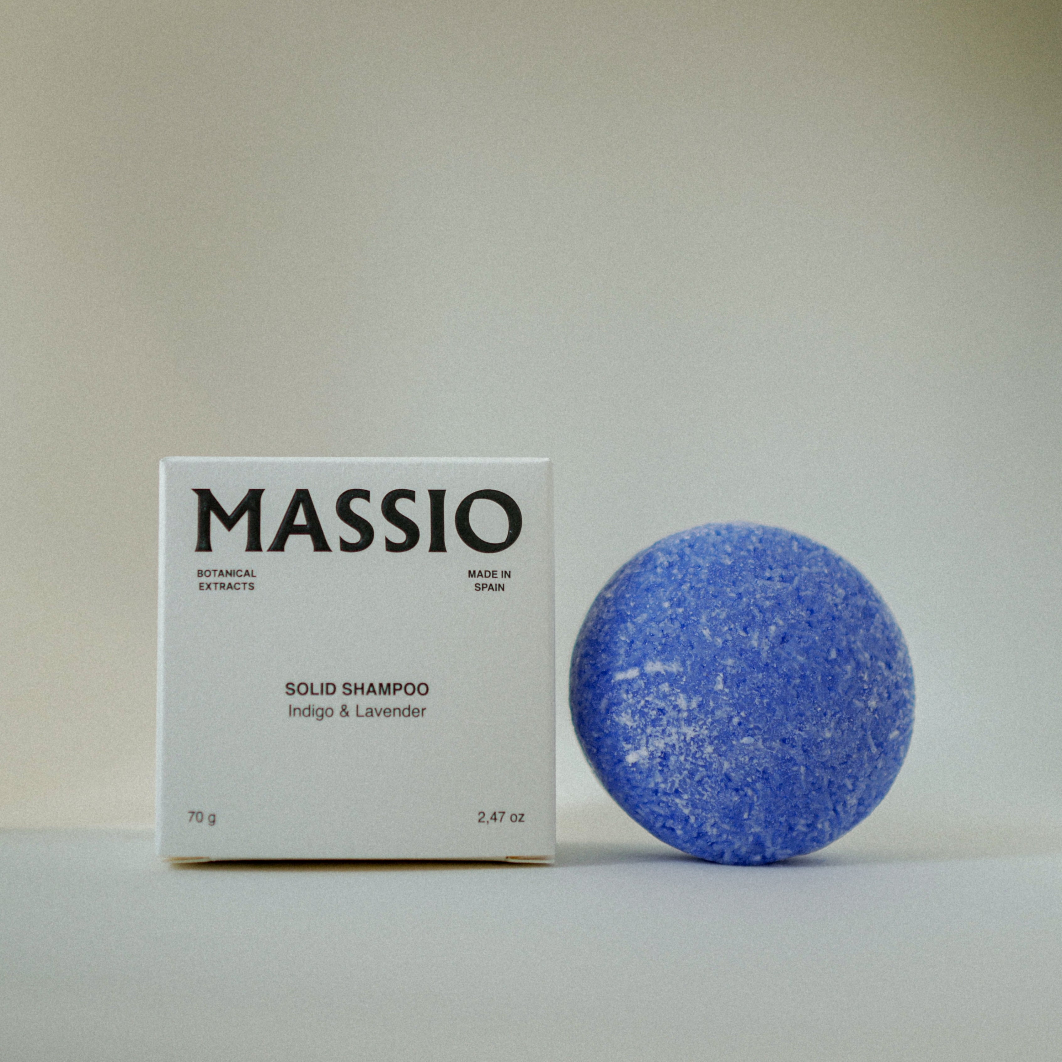 Solid Mattifier Shampoo - Indigo and Lavender