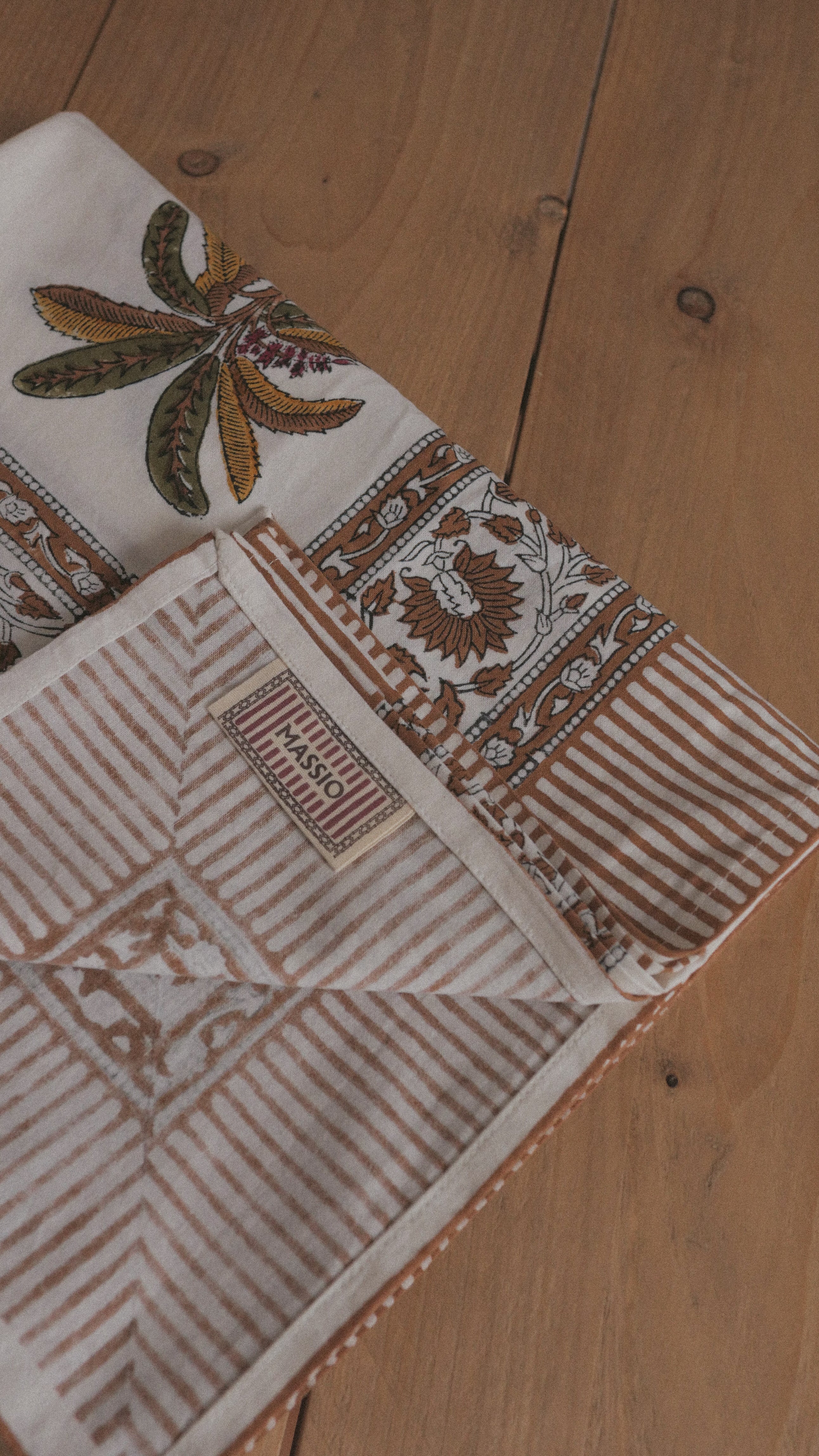 Cotton palm tree tablecloth - SIROCCO (150x225 cm)