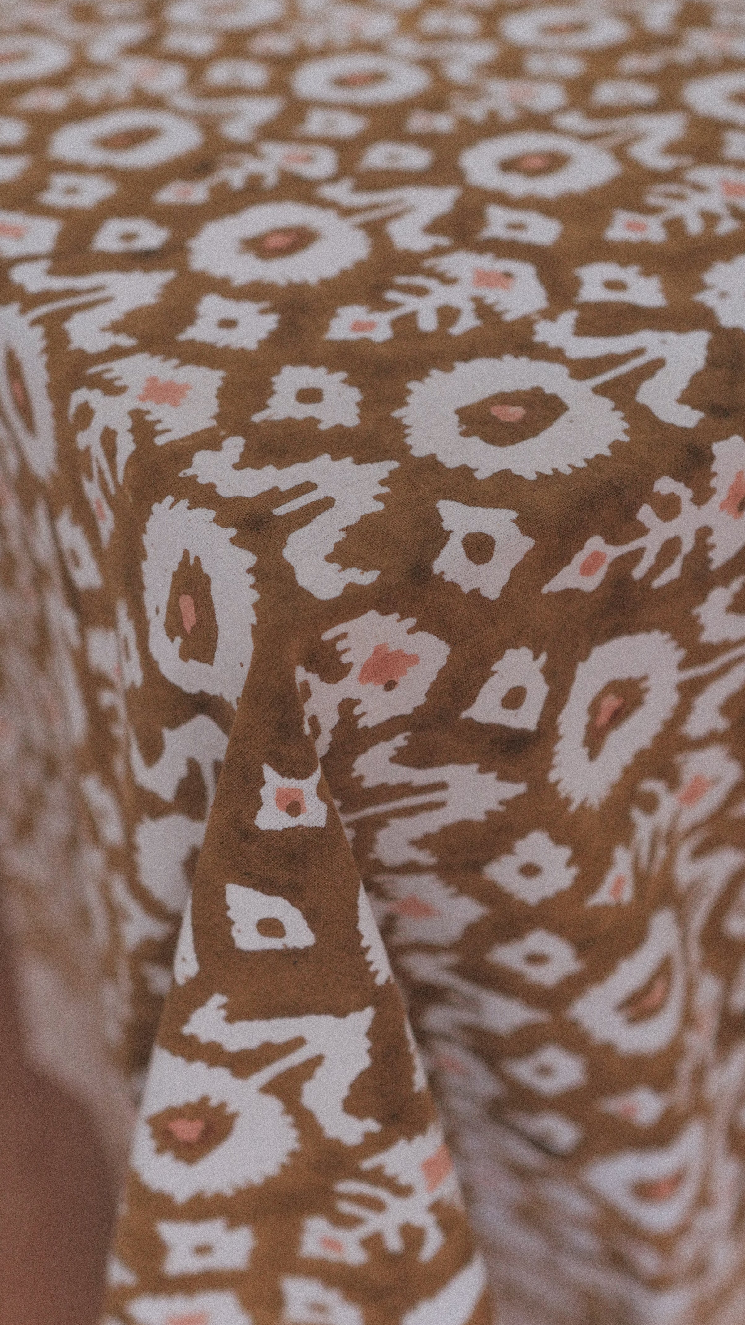Ethnic cotton tablecloth - THORNE (150x225 cm)