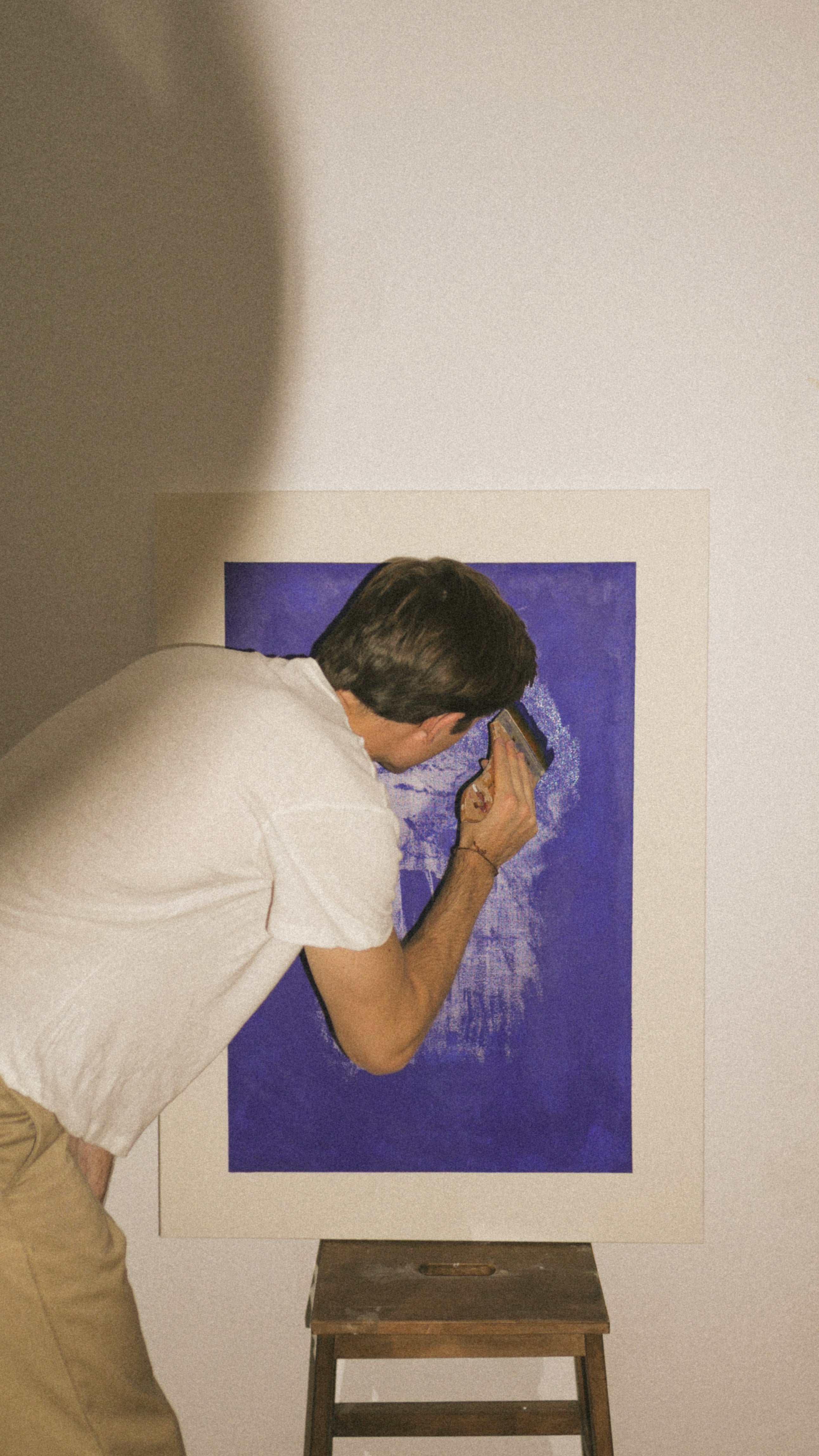 Cobalt Blue Ultra Matte Painting (100 x 73 cm)