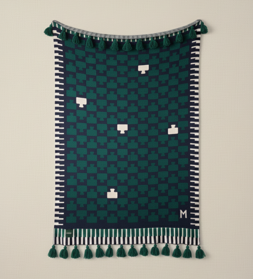 Manta HAMPSTEAD Azul Marino